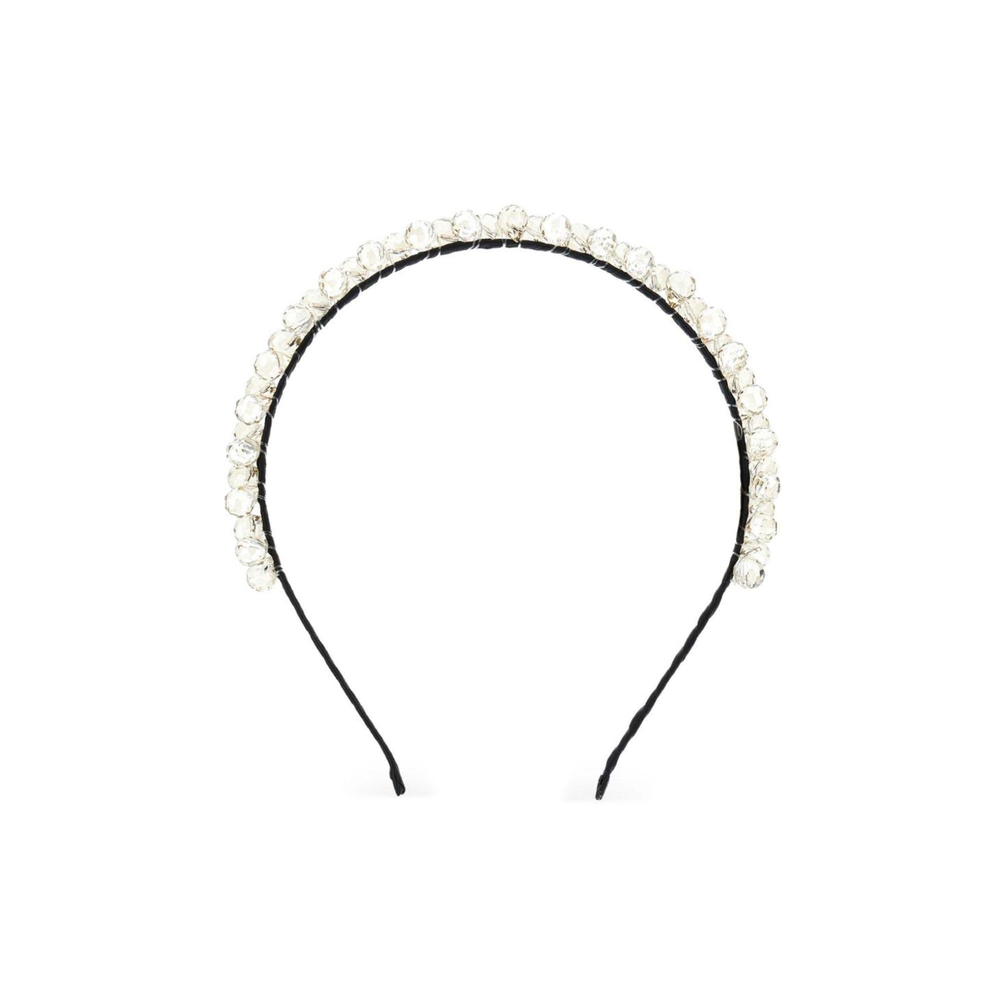 Cerchietto per bambina Ermanno Scervino Junior nero con perline Z9G004 7753 5002 ERMANNO SCERVINO JUNIOR