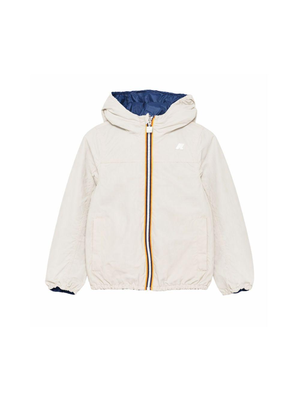 Giubbino per bambini P. Jake K Way Kids beige con design reversibile K2145HW C71 K-WAY KIDS