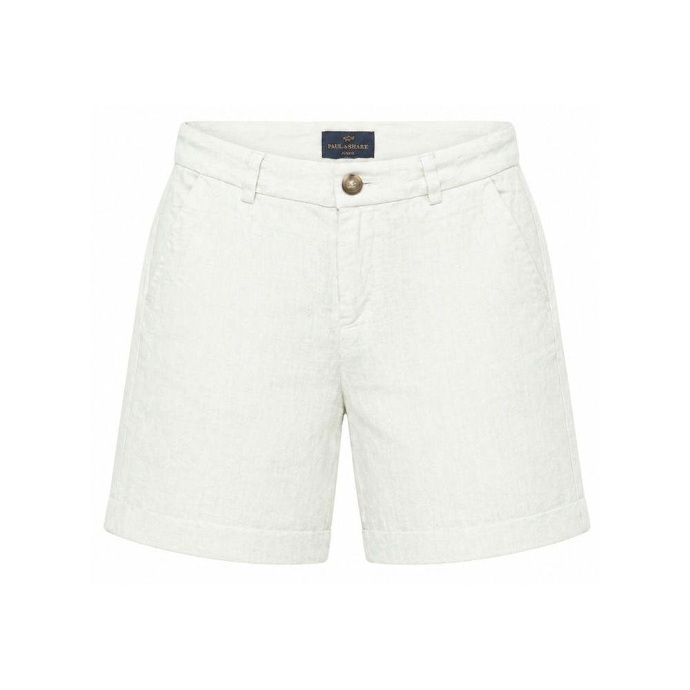 Shorts per bambino Paul & Shark Junior verde con passanti per cintura WUQ001LUC01 31232 PAUL & SHARK KIDS