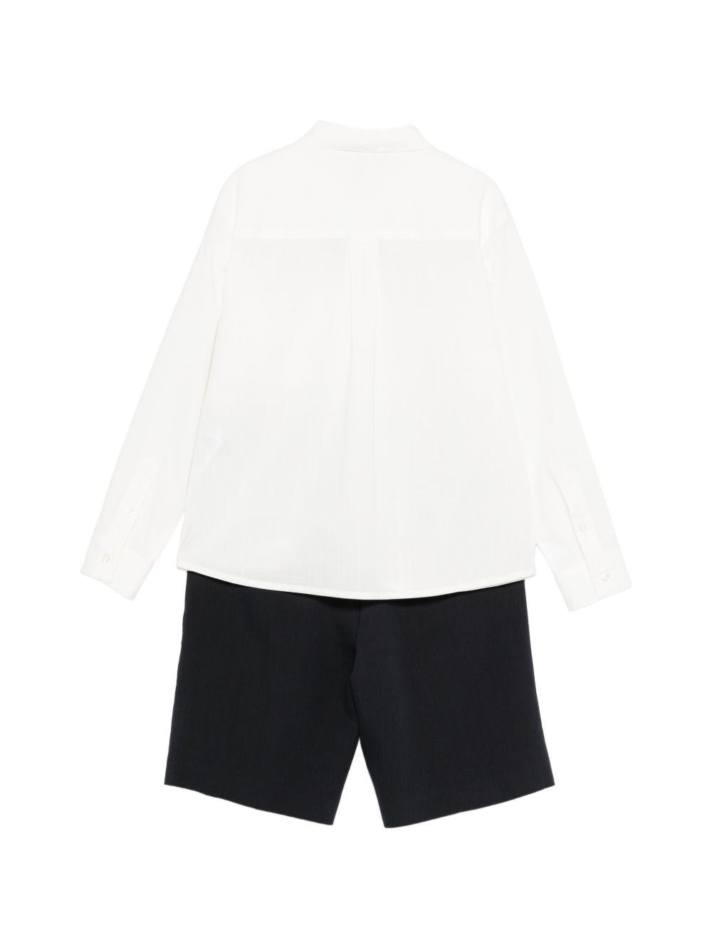 Set camicia e shorts per bambino Emporio Armani Kids multicolore con colletto classico EB000901 AF20967 M0011 EMPORIO ARMANI KIDS