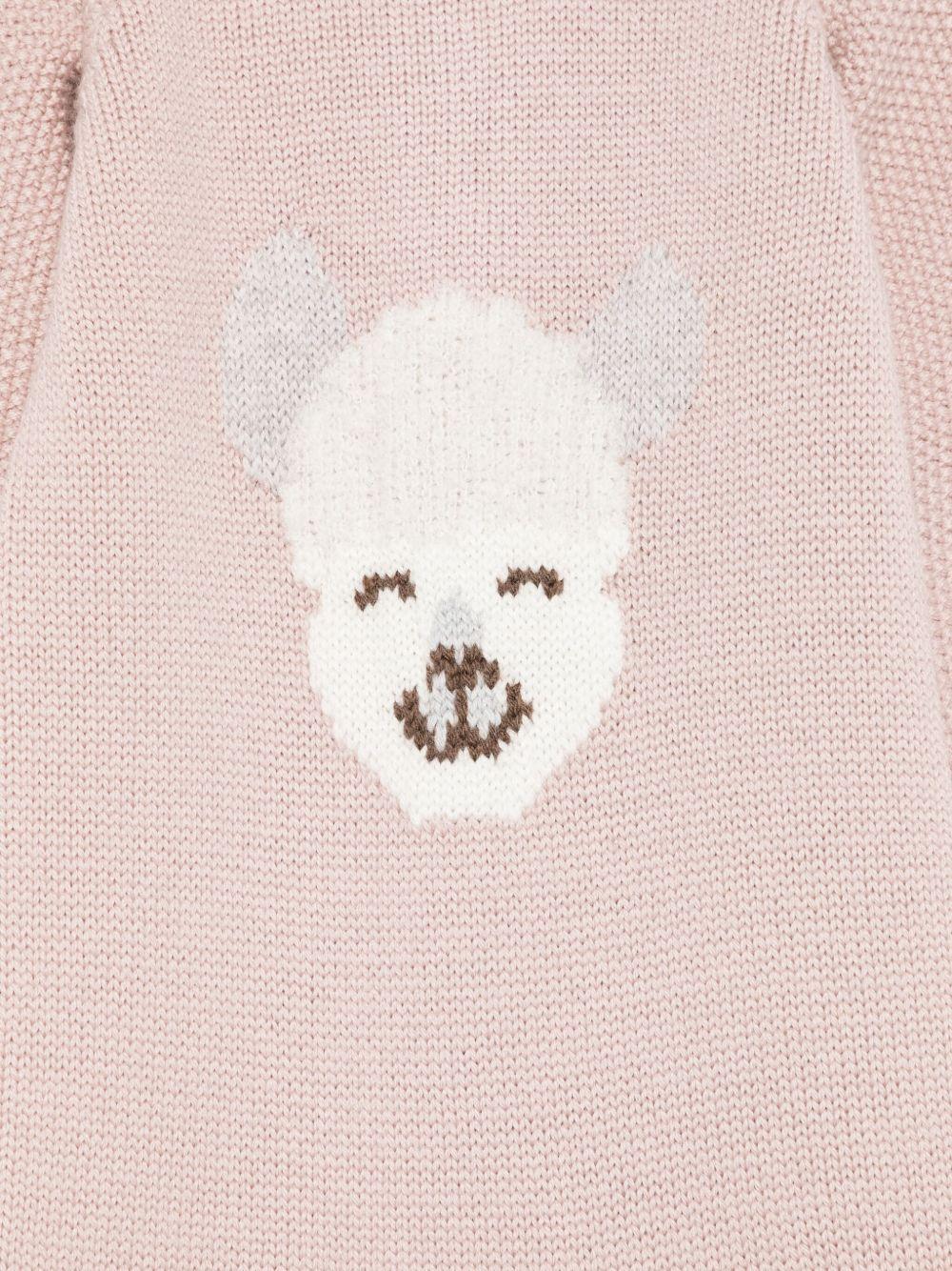 Tutina per neonata Gensami Kids rosa con dettagli da orso TU-ALP-WE PINK GENSAMI