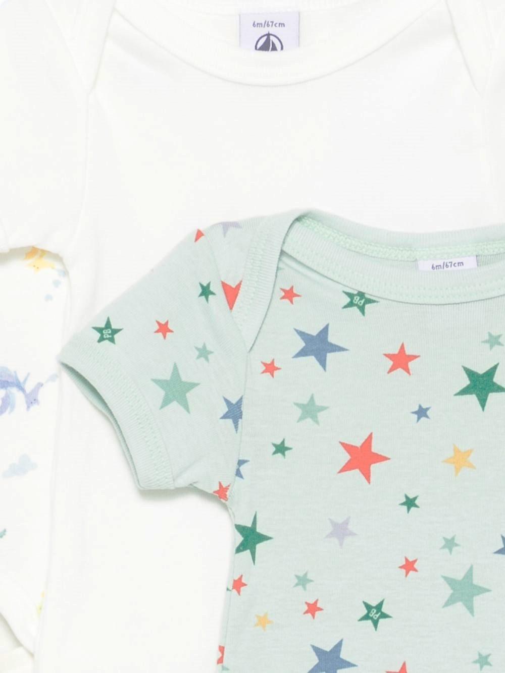 Set di tre body per neonato Petit Bateau multicolore con stampa grafica A0GYJ 00 PETIT BATEAU KIDS
