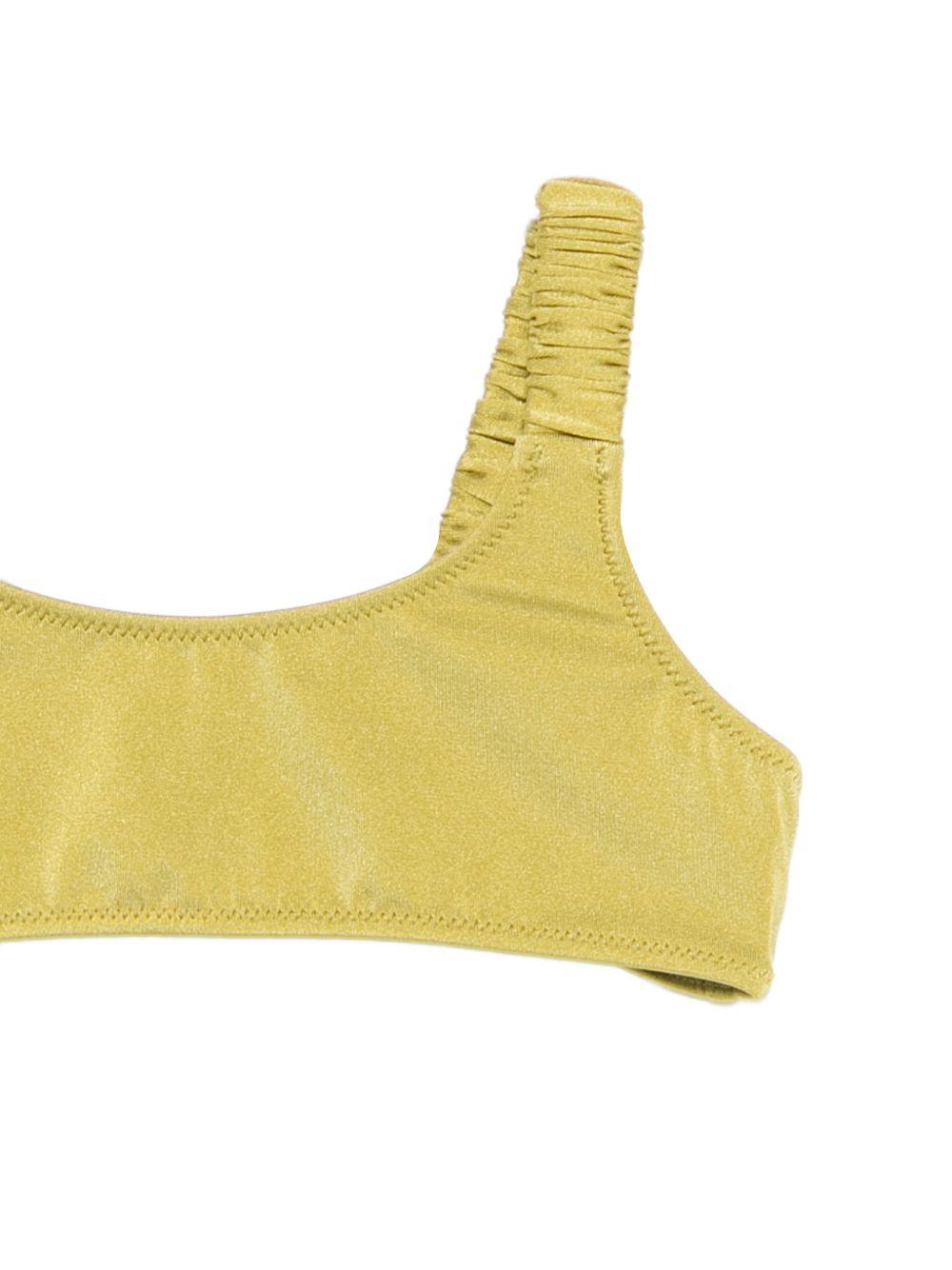 Set costume 2 pezzi per bambina MC2 Saint Barth Kids verde arricciato TLO0001 00515L MC2 ST. BARTH KIDS