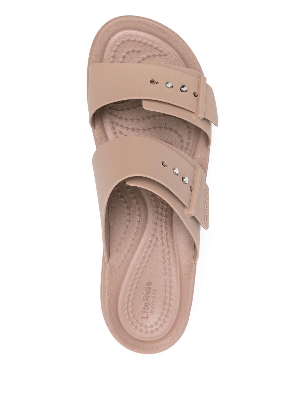Sandali Brooklyn per donna Crocs beige con doppia fibbia 207431 LATT CROCS KIDS