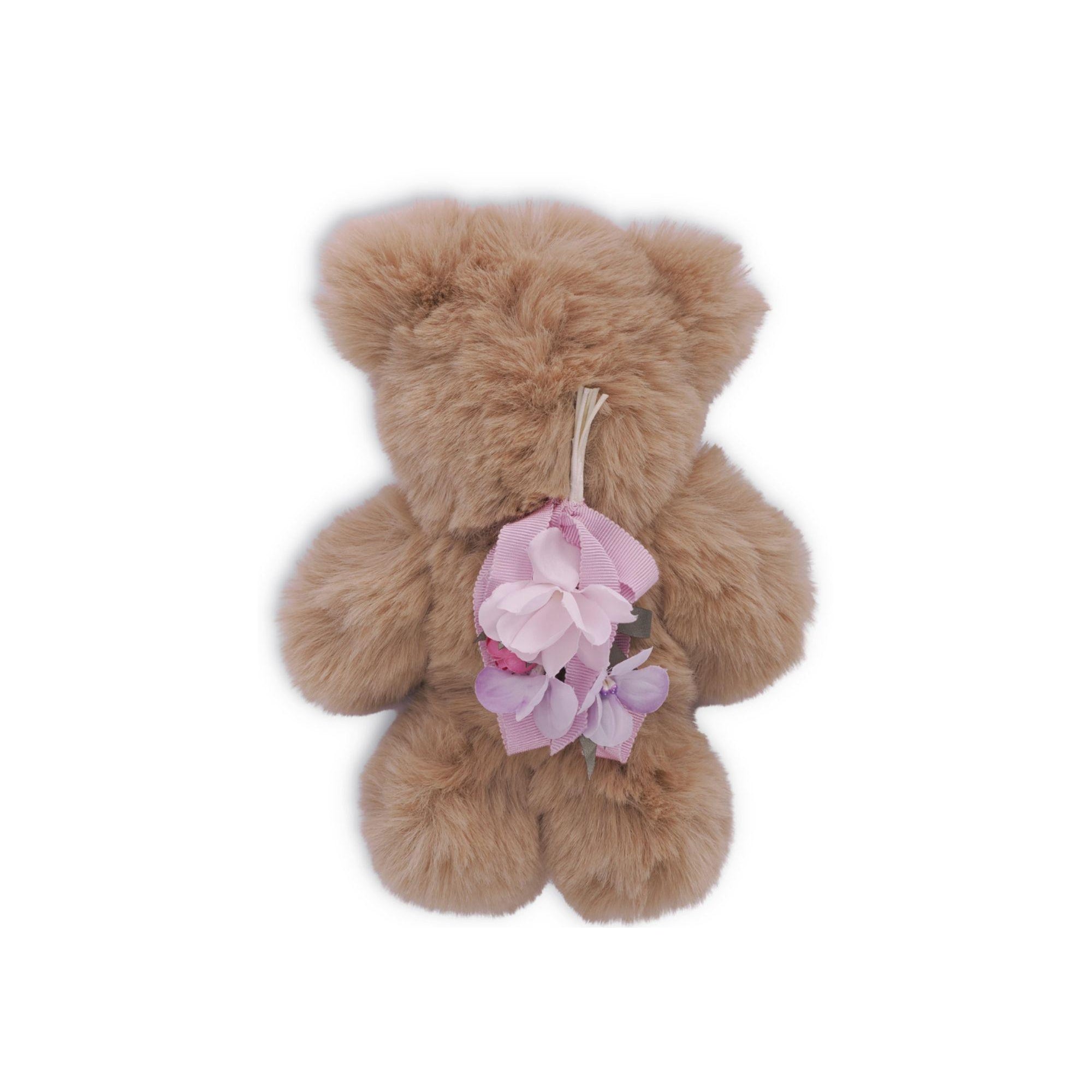 Bear Trick per bambina Monnalisa beige con fiore rosa 17G007 7763 0690 MONNALISA