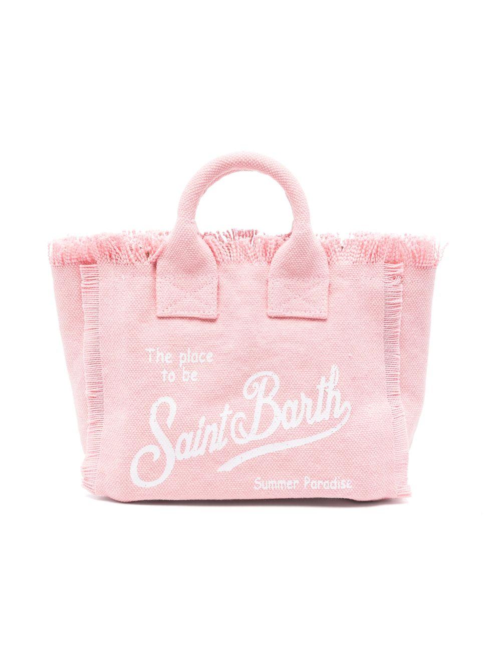Borsa Mini Vanity MC2 Saint Barth rosa con dettaglio frange VAMI001 00135L MC2 ST. BARTH KIDS