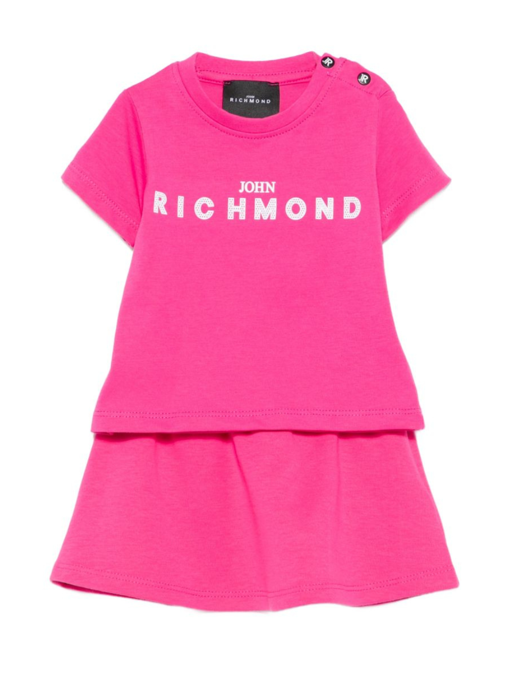 Set 2 pezzi per neonata John Richmond fucsia con dettaglio logo RIP26043CJ FUCHSIA PURPLE JOHN RICHMOND JUNIOR