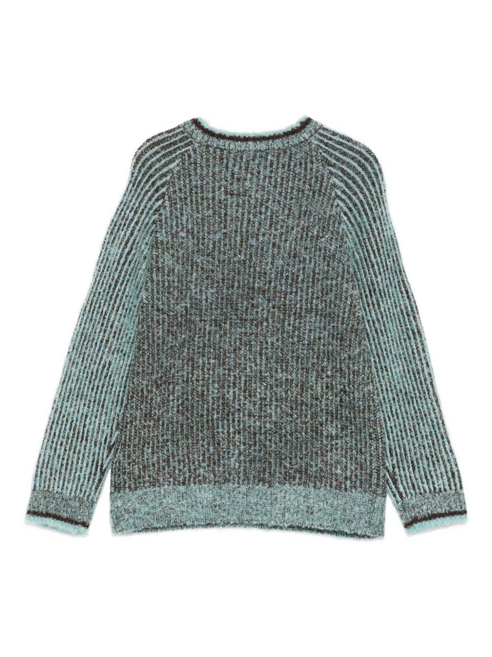 Maglione per bambina Scotch & Soda Kids verde con toppa con logo 180699 300 SCOTCH&SODA