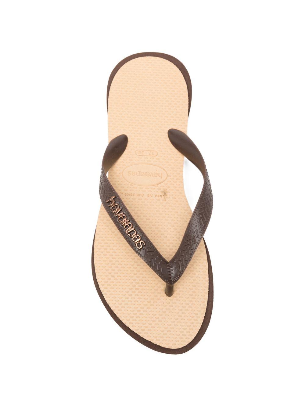 Infradito da donna Havaianas marrone con logo sul cinturino 4150172 1859 HAVAIANAS