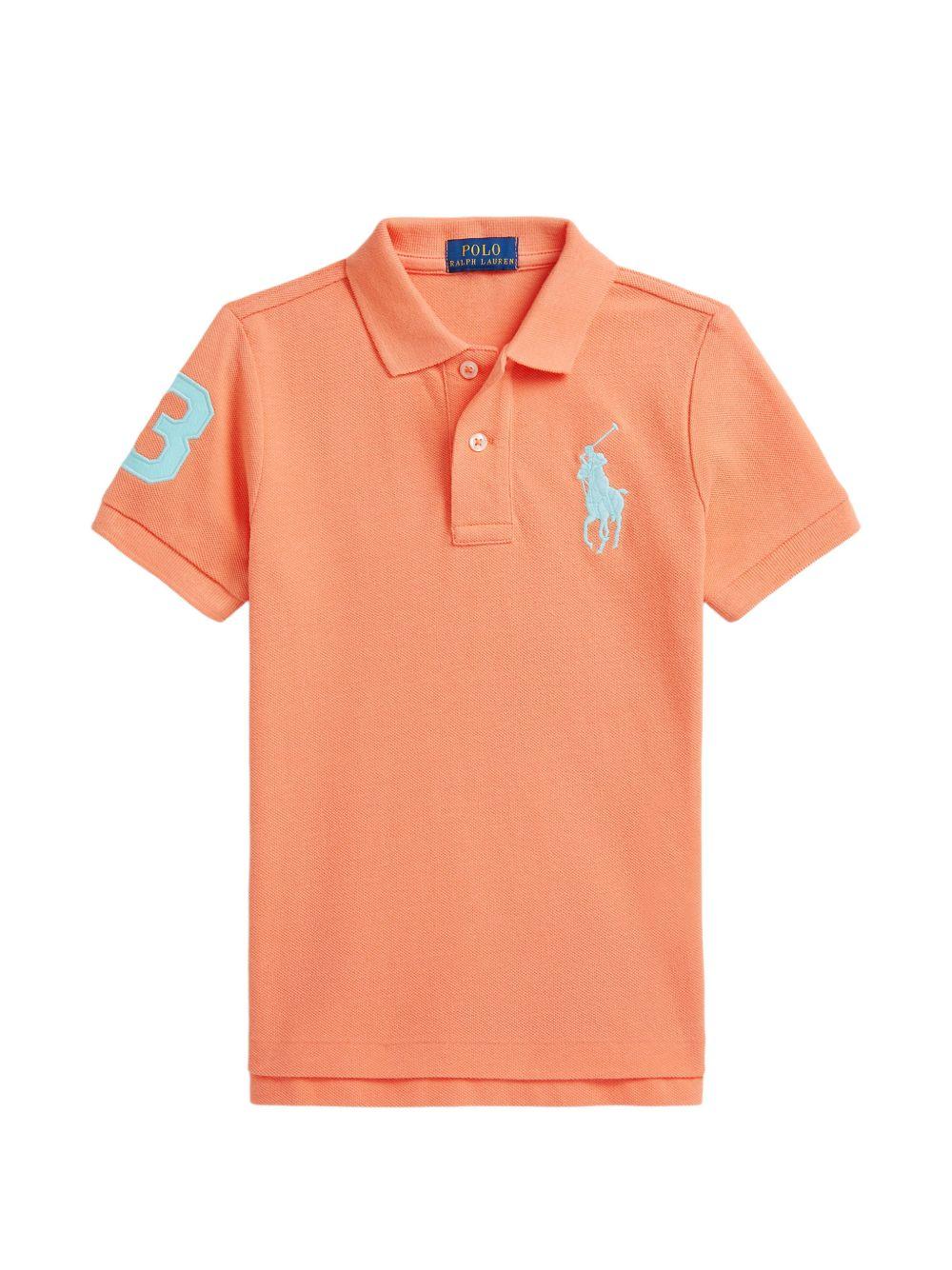 Polo per bambino Polo Ralph Lauren Kids arancione con ricamo Polo Pony 322703635 507 Ralph Lauren kids