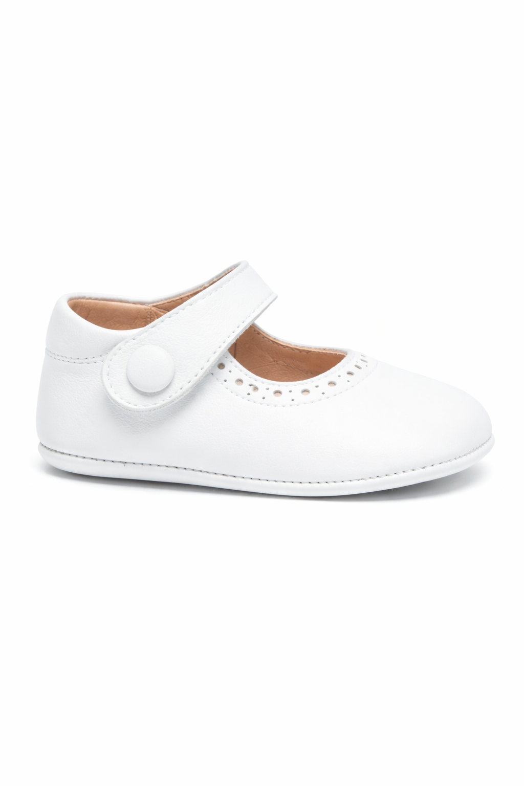 Scarpe primi passi per neonata Eli1957 bianco con soletta in pelle con logo 0350AL BLANCO Eli Kids