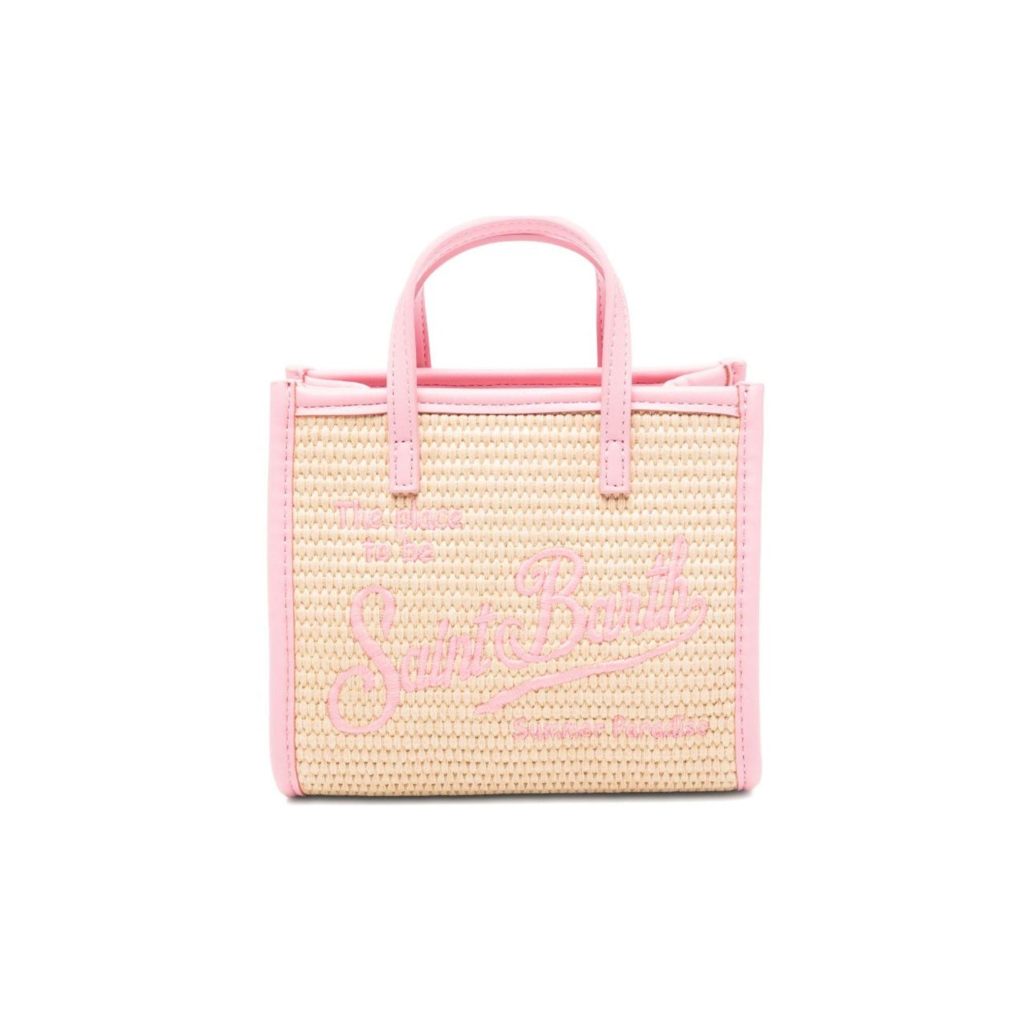 Borsa Vivian mini MC2 Saint Barth beige con logo a contrasto sul davanti VIVM001 00415L MC2 ST. BARTH KIDS
