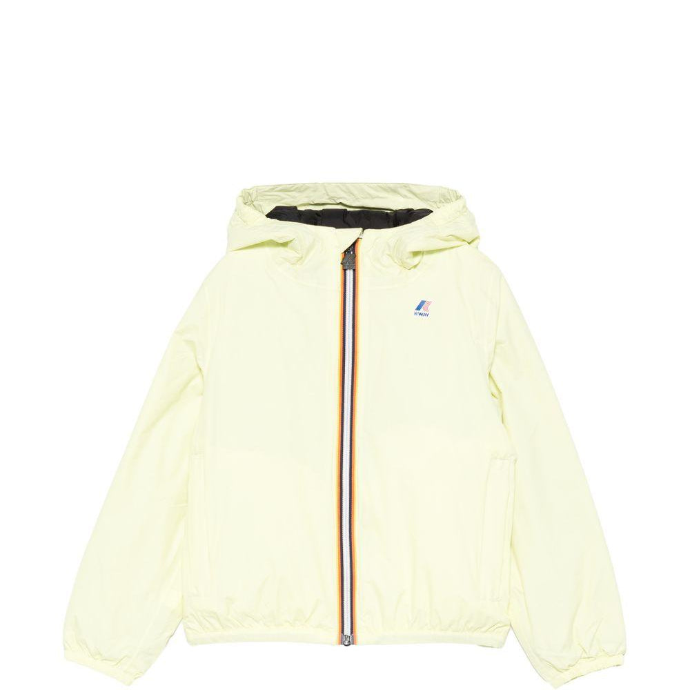 Giubbino P. Le Vrai 4.0 Claude per bambini K Way Kids giallo con logo K7141FW W0Z K-WAY KIDS