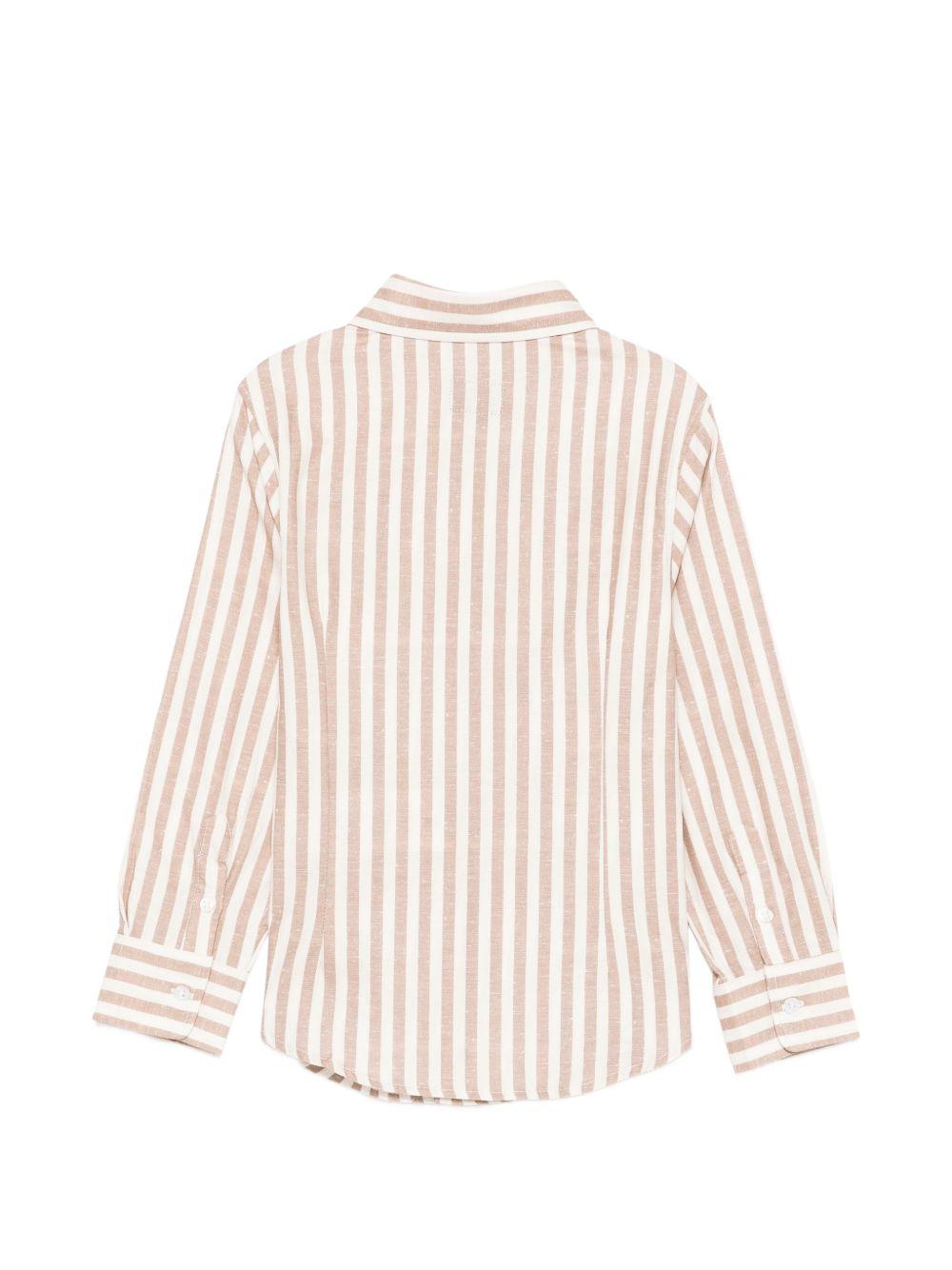 Camicia per bambino Fay Kids beige con righe verticali FY5P30 Z3691 101BR FAY KIDS