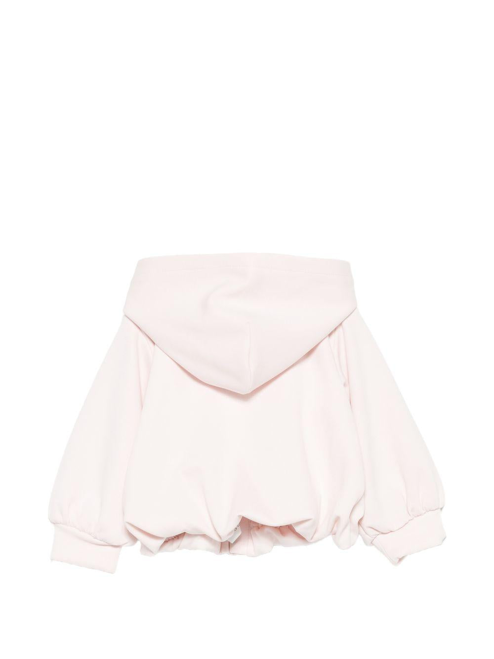 Felpa per neonata Emporio Armani Kids rosa con chiusura con zip EG000909 AF16133 UA205 EMPORIO ARMANI KIDS