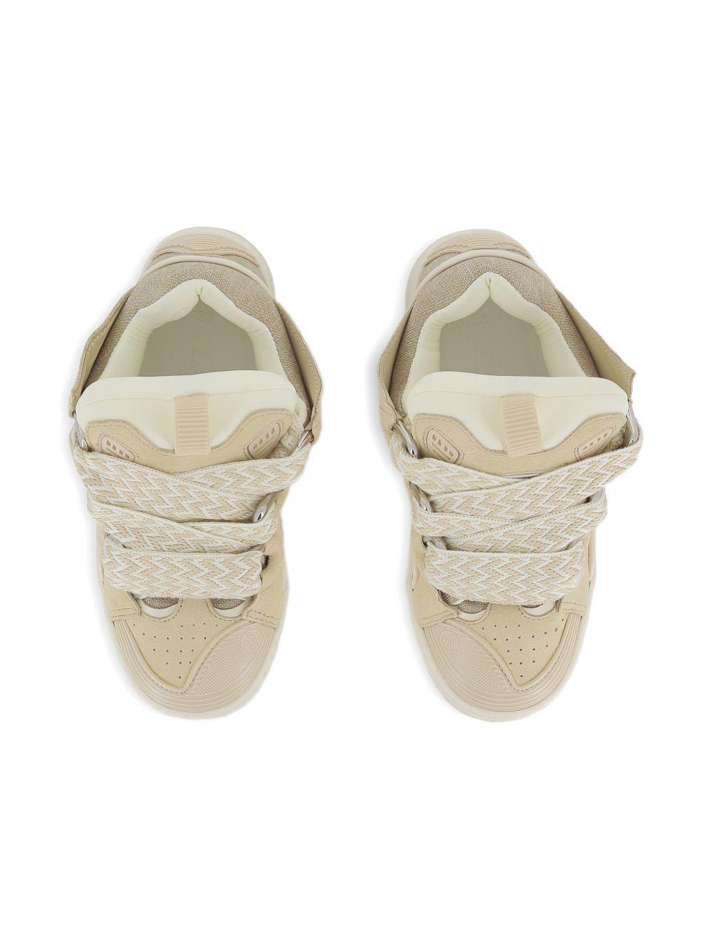 Sneakers per bambina Lanvin beige in pizzo N30329 P82 LANVIN KIDS