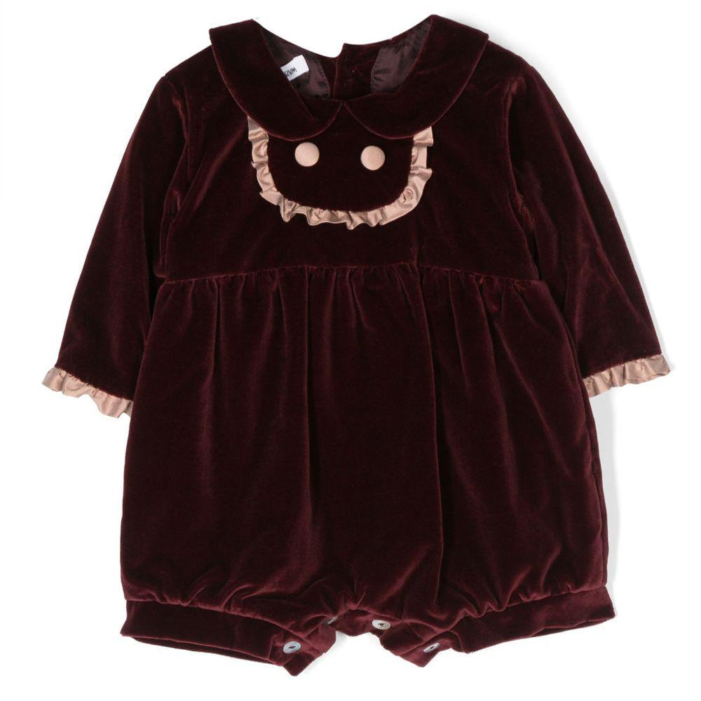Tutina per neonata JESURUM BABY rosso con ruches PICCOLO CA DANDOLO 81 JESURUM