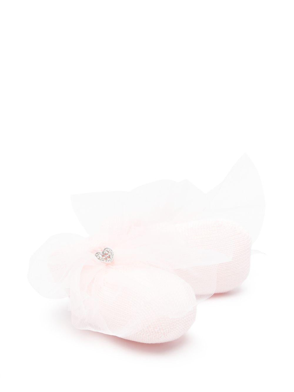 Scarpe primi passi per neonata Monnalisa rosa con fiocco 35G004 7049 0091 MONNALISA KIDS