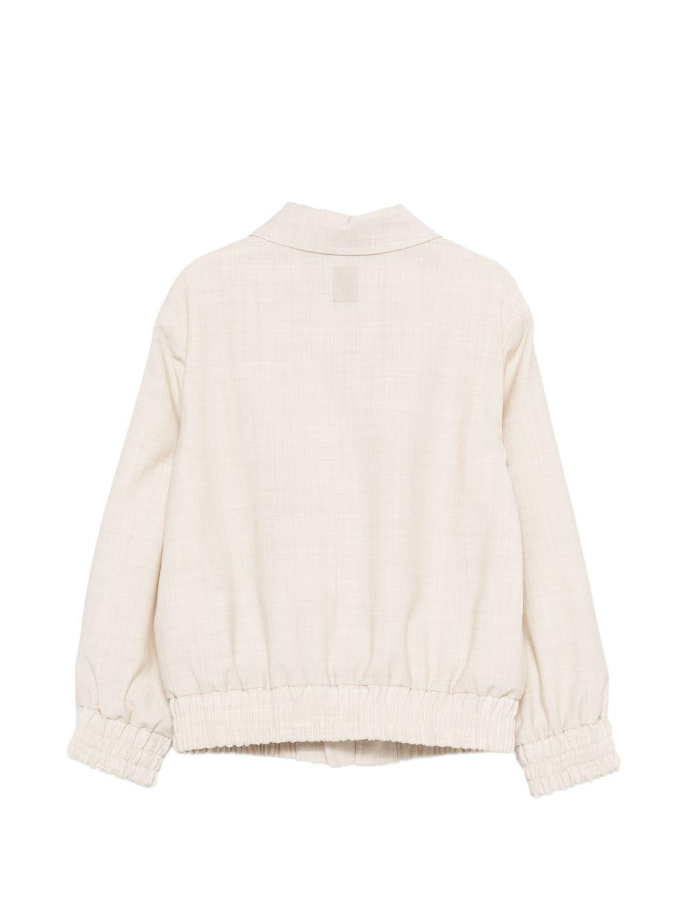 Giacca per bambino Eleventy Kids beige con colletto a punta EY2P47 I0315 107 ELEVENTY KIDS
