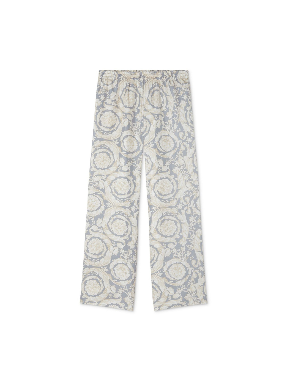 Pantaloni sportivi per bambina Versace Kids grigio con stampa Barocco 10185141A11195 5E340 VERSACE KIDS