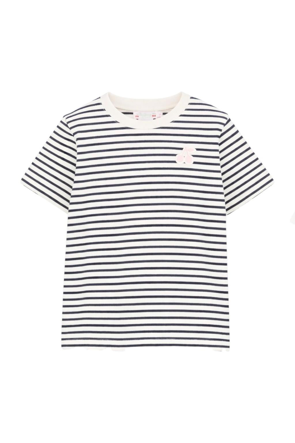 T-shirt Lilas per bambina Bonpoint multicolor con design a righe S06GTSK00005 274 BONPOINT