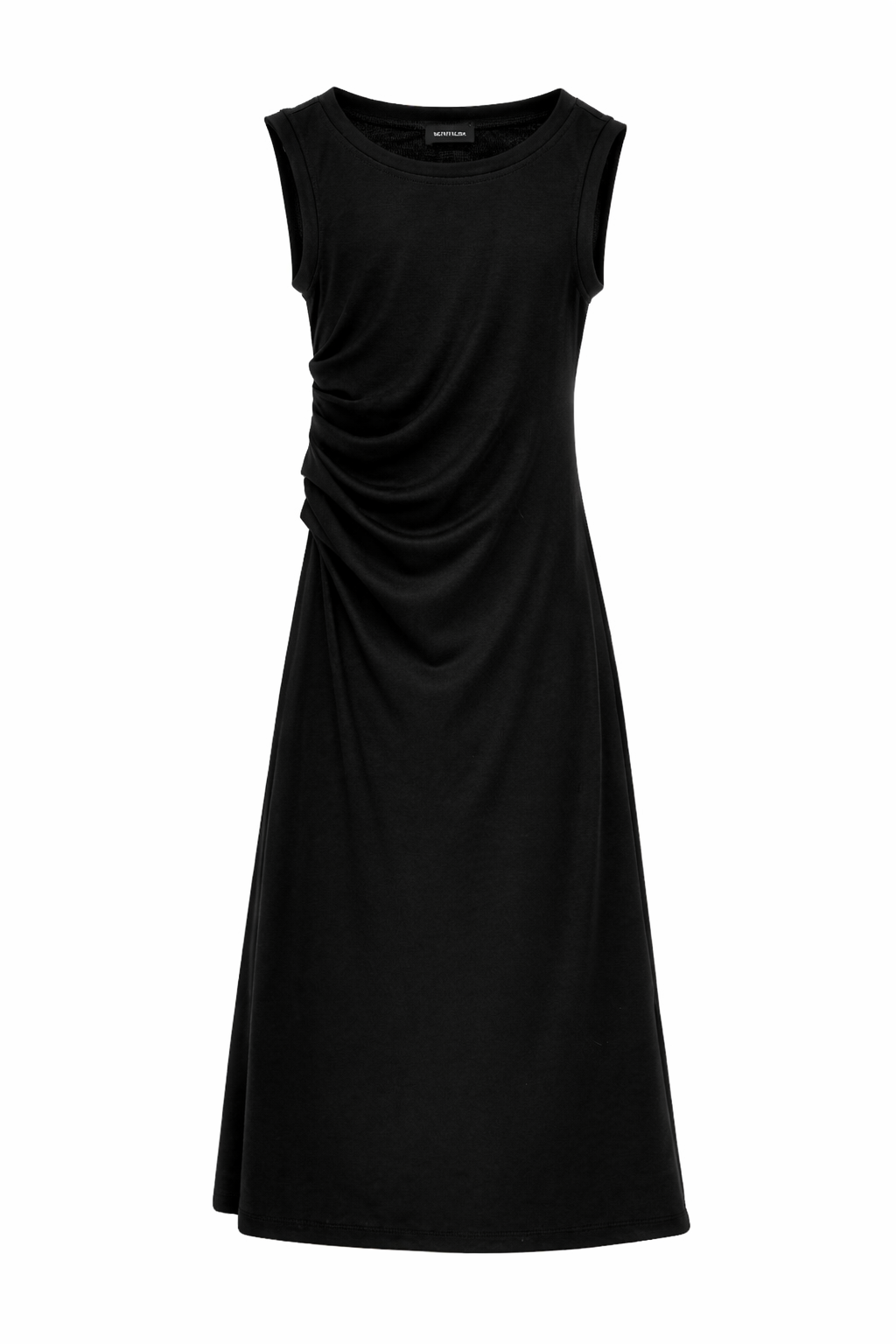 Abito per bambina Monnalisa nero con placca con logo 41G907 7231 0050 MONNALISA KIDS
