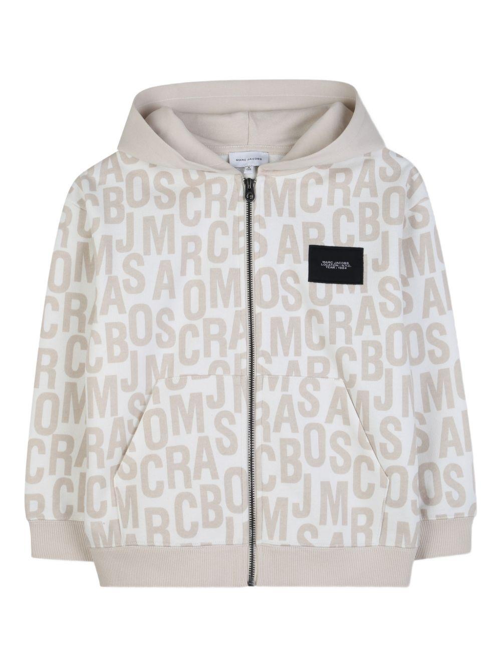 Felpa per bambino The Marc Jacobs Kids multicolore con stampa logo all-over W60775 126 THE MARC JACOBS KIDS