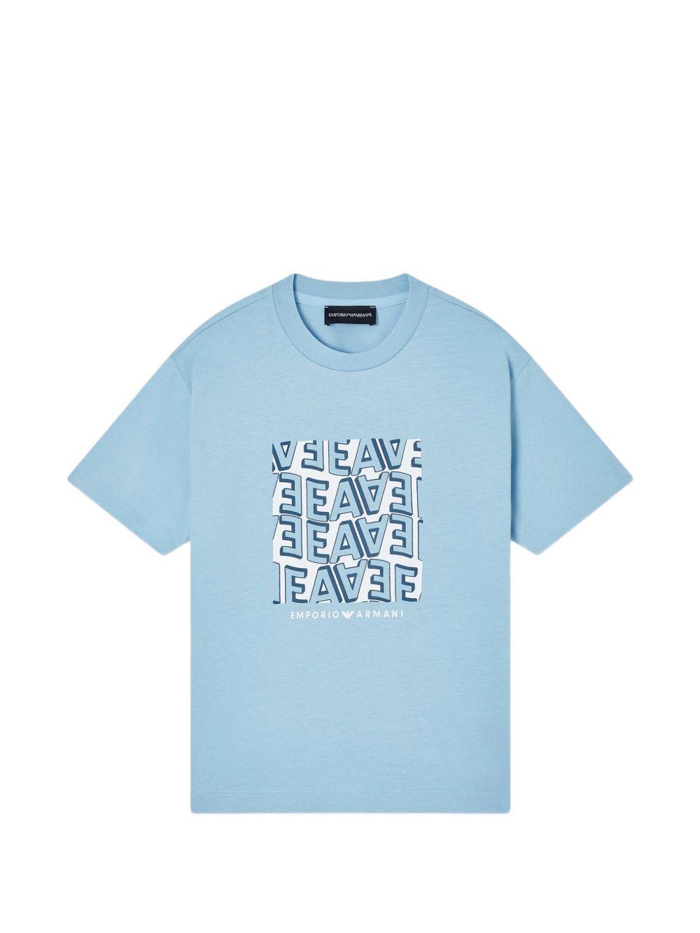 Set di due t-shirt per bambino Emporio Armani Kids multicolore con stampa logo sul davanti EB001343 AF14503 M9001 EMPORIO ARMANI KIDS