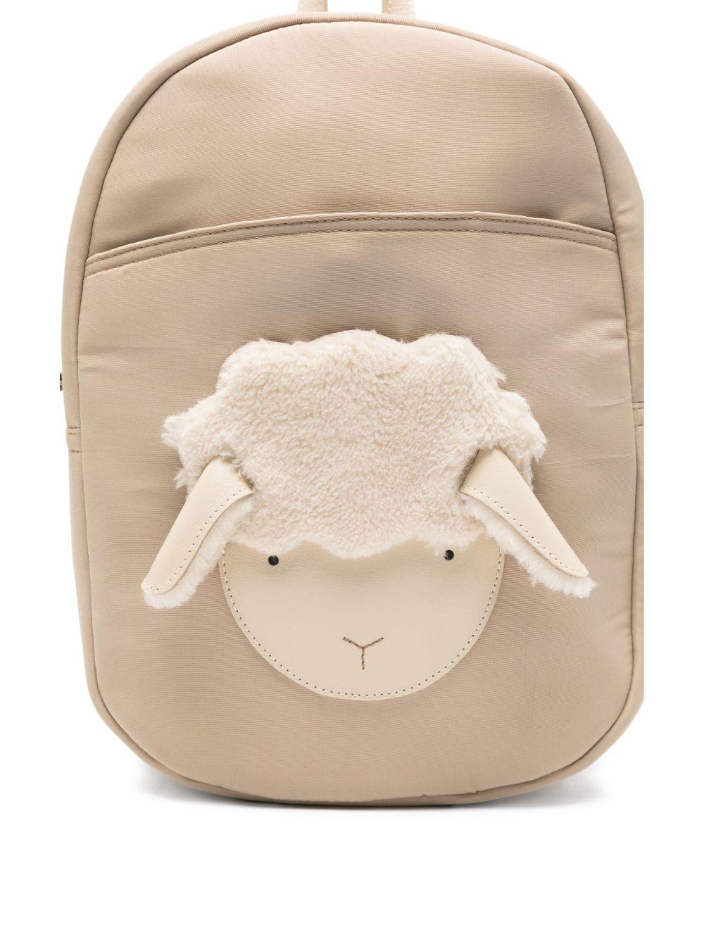 Zaino per bambina Donsje beige con applicazione muso di pecora 5522002 TF004 DONSJE KIDS