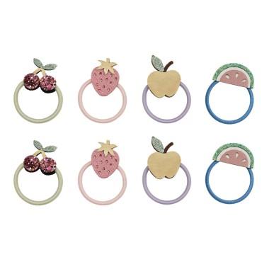 Set di otto mini pony per bambina Mimi & Lula multicolore con design frutta 182042-23 FRUIT SALAD MIMI & LULA KIDS