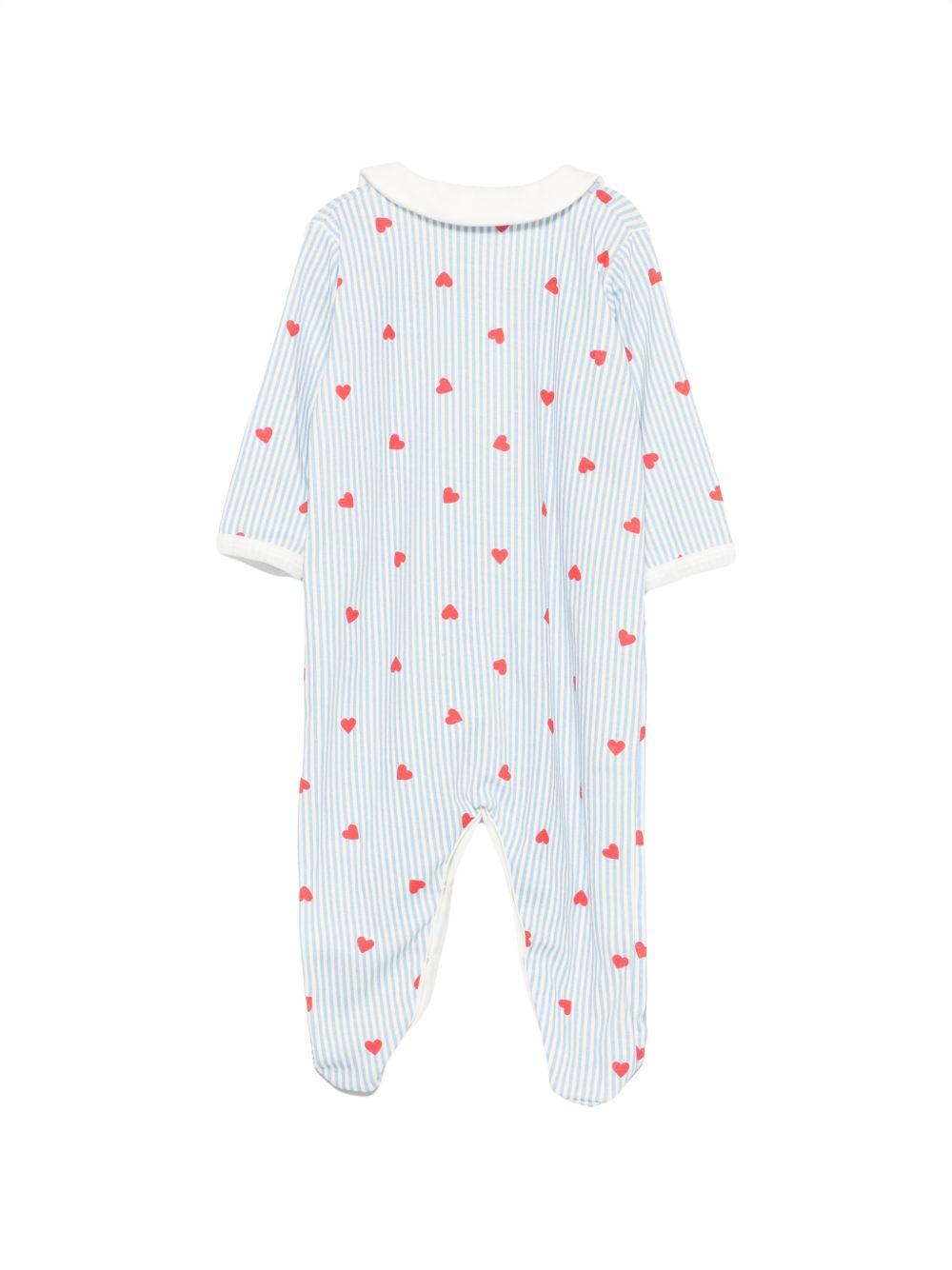 Tutina per neonati Petit Bateau Kids azzurra con design a righe A0G9U 01 PETIT BATEAU KIDS
