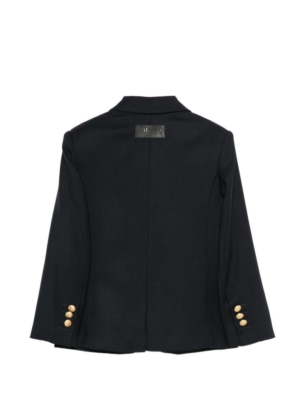 Blazer per bambino Balmain Kids blu scuro con bottoni BY2P14 I0196 621OR BALMAIN KIDS