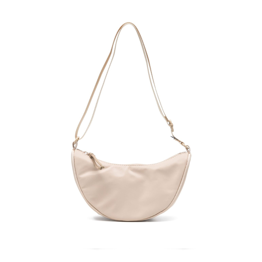 Borsa a spalla per bambina Molo Crescent beige con chiusura superiore con zip 7S25V109 8787 MOLO KIDS