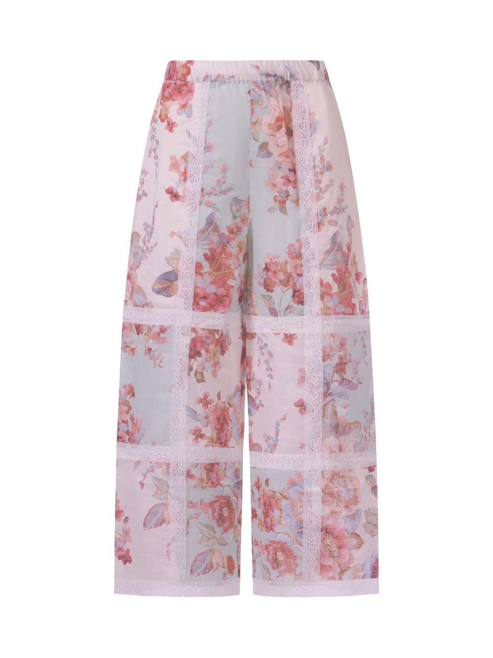 Pantaloni per bambina Zimmermann Kids multicolore con design patchwork 5821PR S261 ZIMMERMANN KIDS