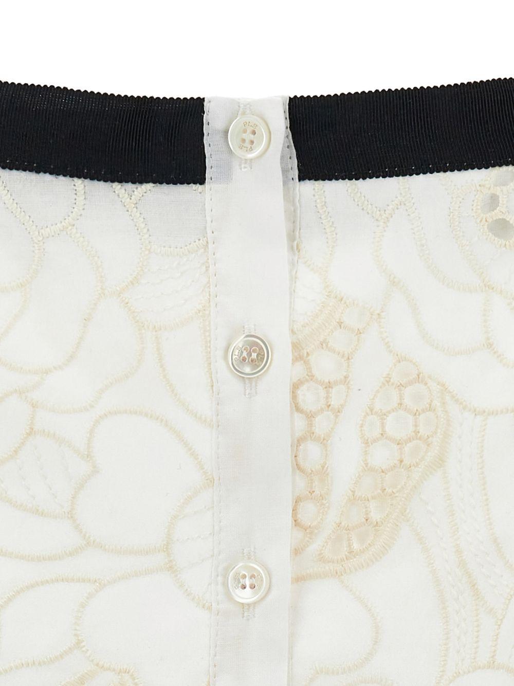 T-shirt per bambina Philosophy di Lorenzo Serafini Kids bianca con scollo quadrato I1G309 7947 0102 PHILOSOPHY KIDS