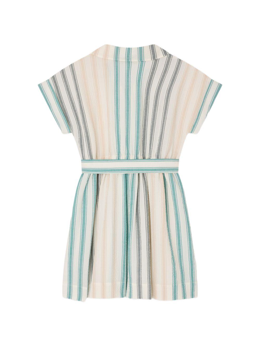 Abito per bambina Bonpoint multicolore a righe con cintura S06GDRW00039 280 BONPOINT KIDS