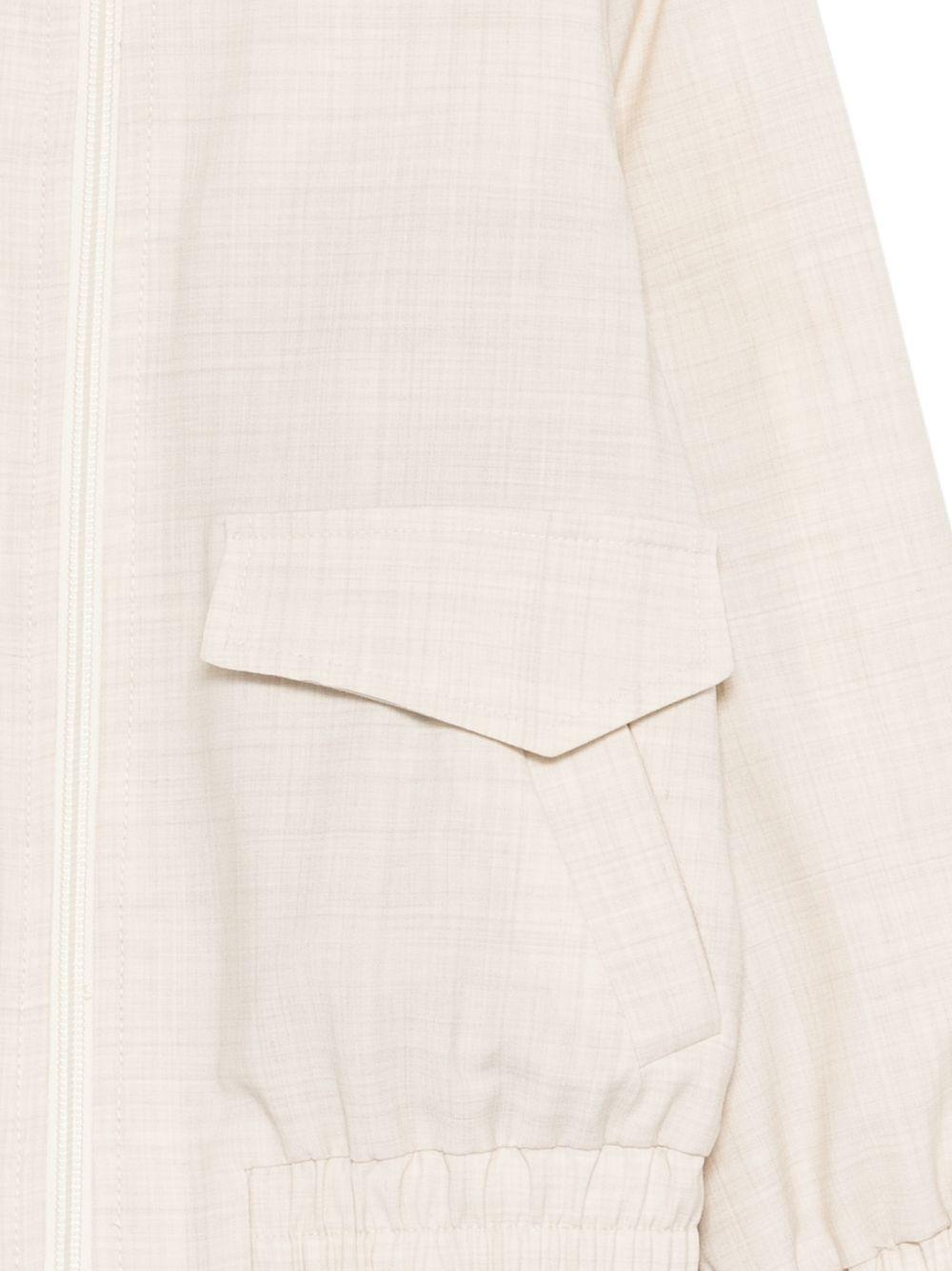 Giacca per bambino Eleventy Kids beige con colletto a punta EY2P47 I0315 107 ELEVENTY KIDS