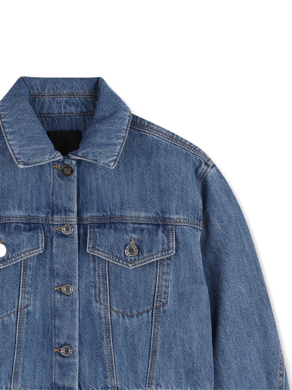 Giacca per bambina Givenchy Kids in denim con tasche sul petto H31140 Z10 GIVENCHY KIDS