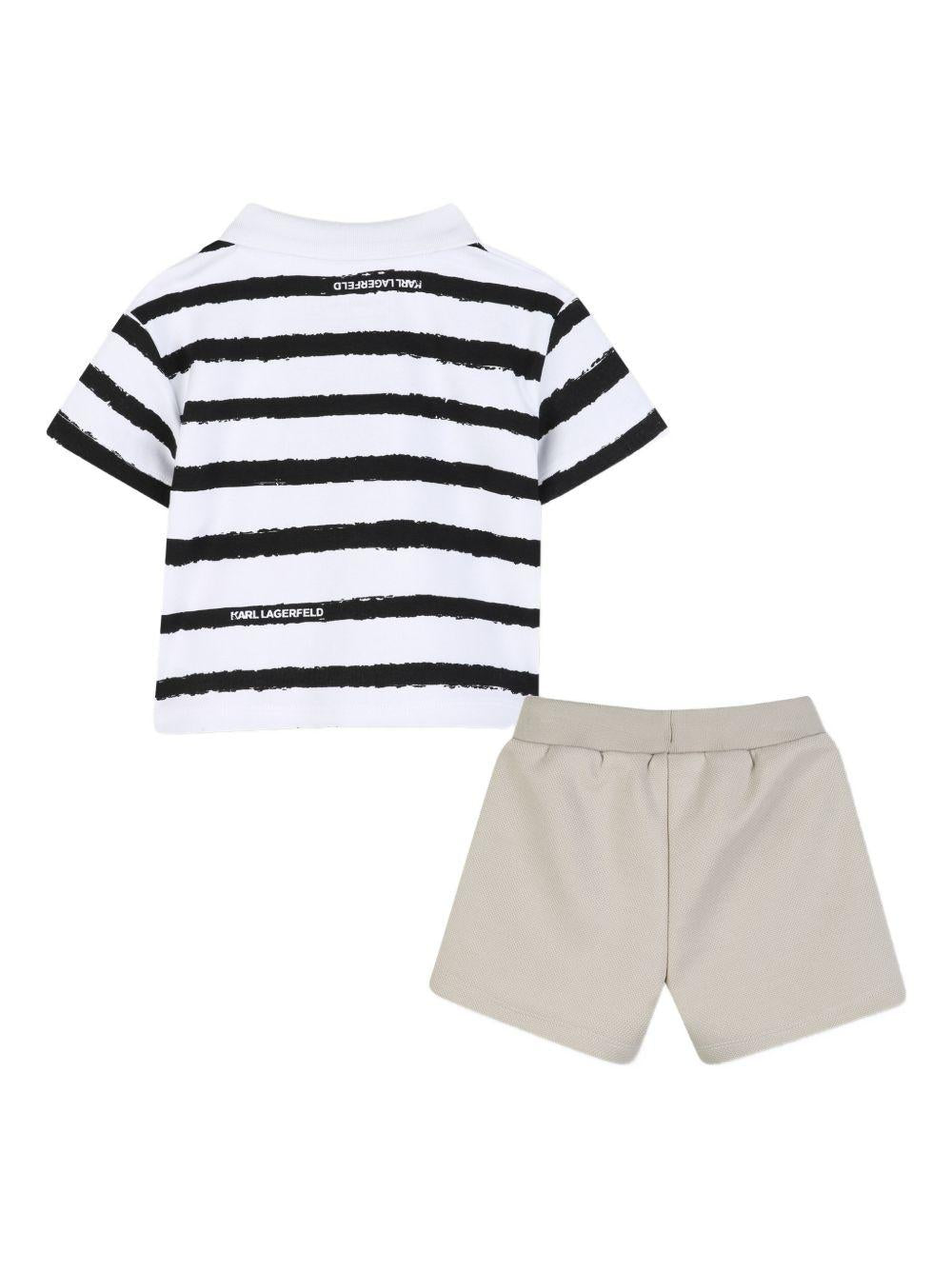 Set 2 pezzi per bambino Karl lagerfeld Kids con applicazione con logo Z31068 10P KARL LAGERFELD KIDS
