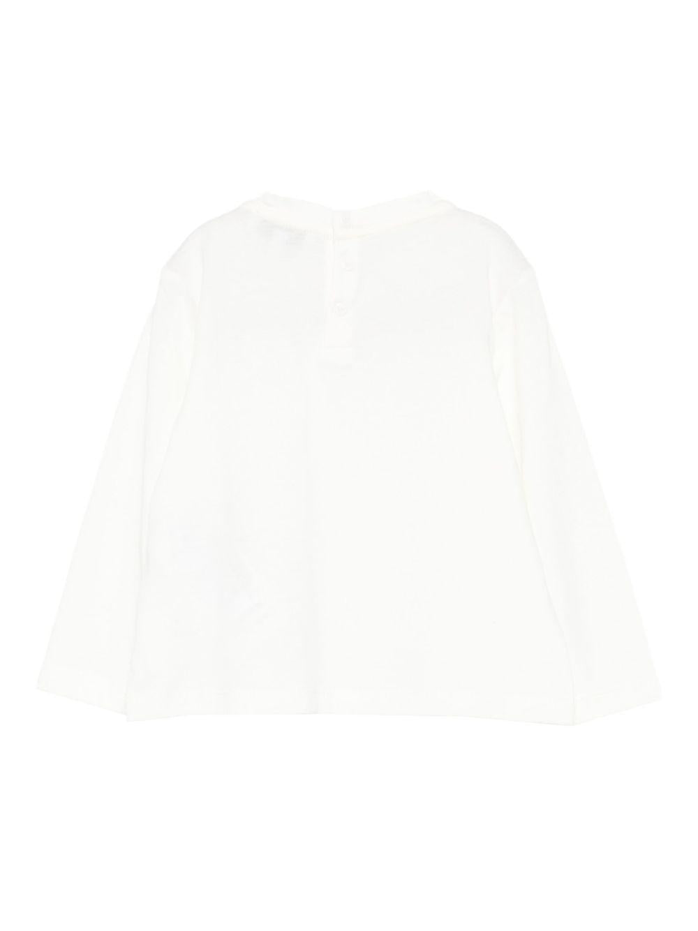 T-shirt per neonato Emporio Armani Kids bianca con logo Aquila sul davanti EB000418 AF15013 M0134 EMPORIO ARMANI KIDS