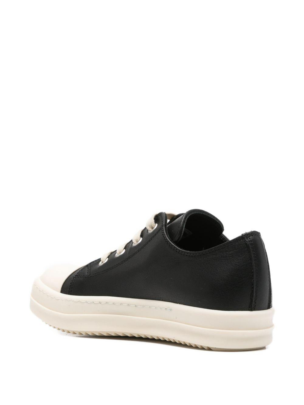 Sneakers per bambini Rick Owens Kids nere con punta arrotondata BG01F3893LMU 911 RICK OWENS KIDS