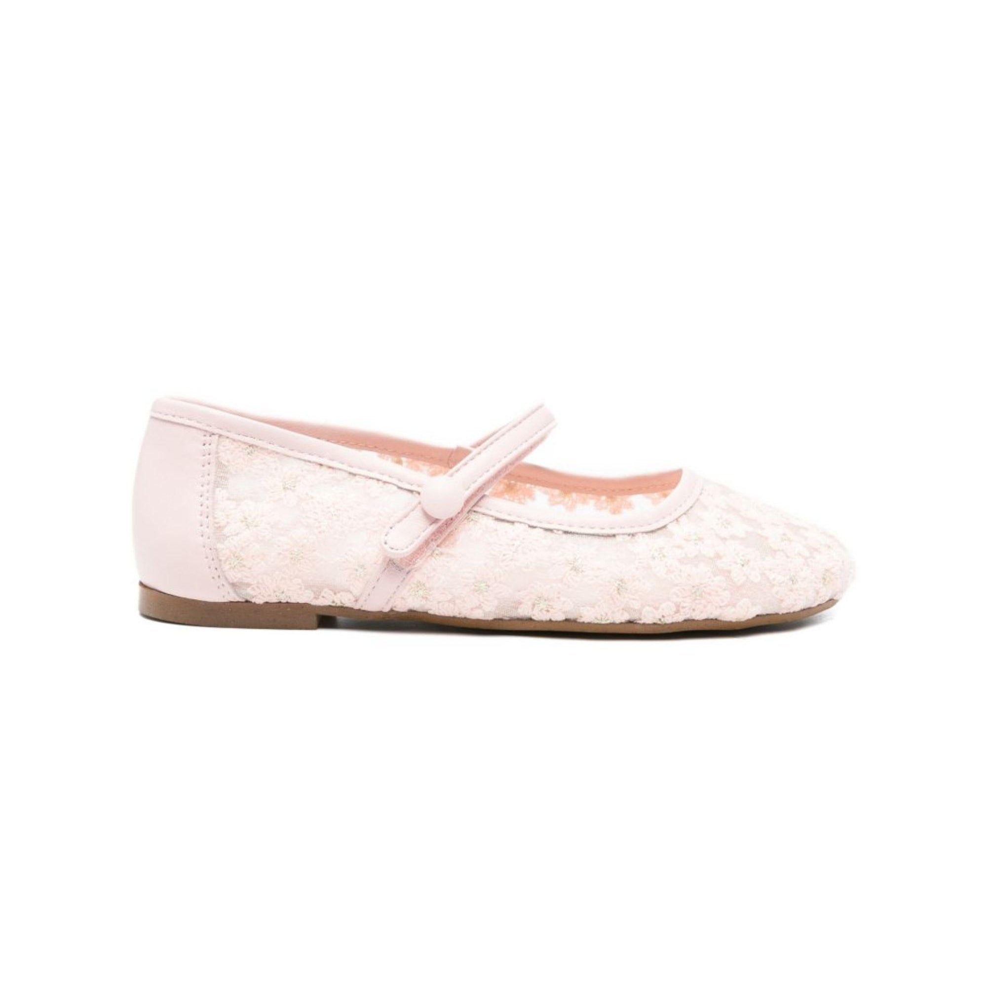 Ballerine per bambina Eli1957 rosa con ricamo floreale all-over 40143AN ROSA Eli Kids