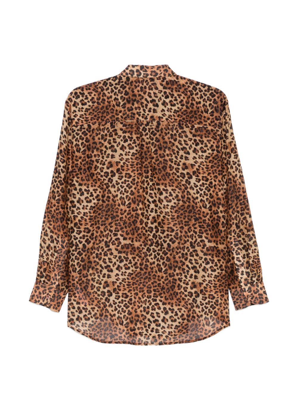 Camicia per donna MC2 Saint Barth animalier con chiusura con bottoni sul davanti BRIG001 00168L MC2 ST. BARTH