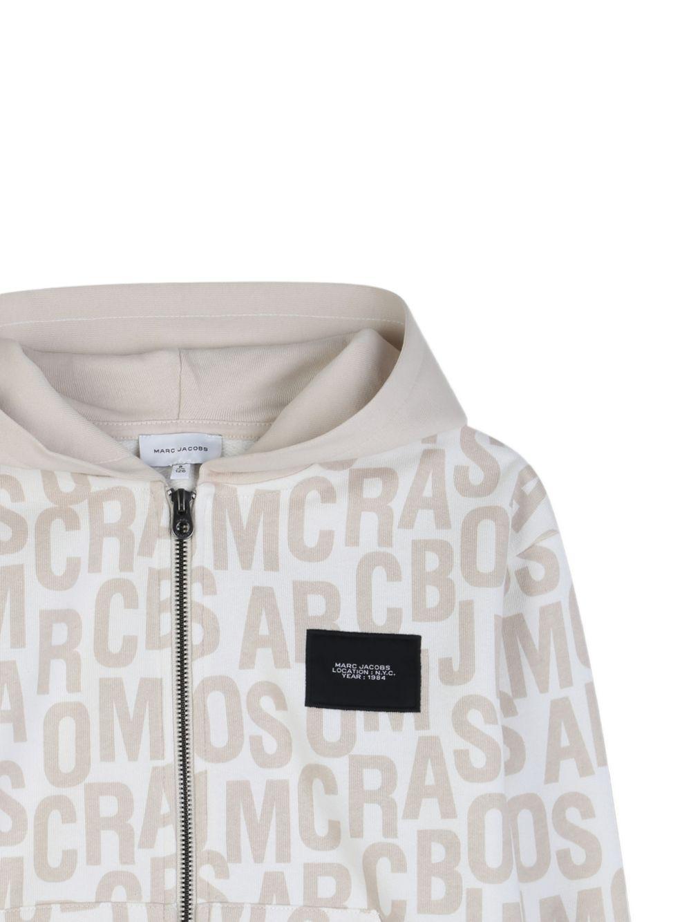 Felpa per bambino The Marc Jacobs Kids multicolore con stampa logo all-over W60775 126 THE MARC JACOBS KIDS