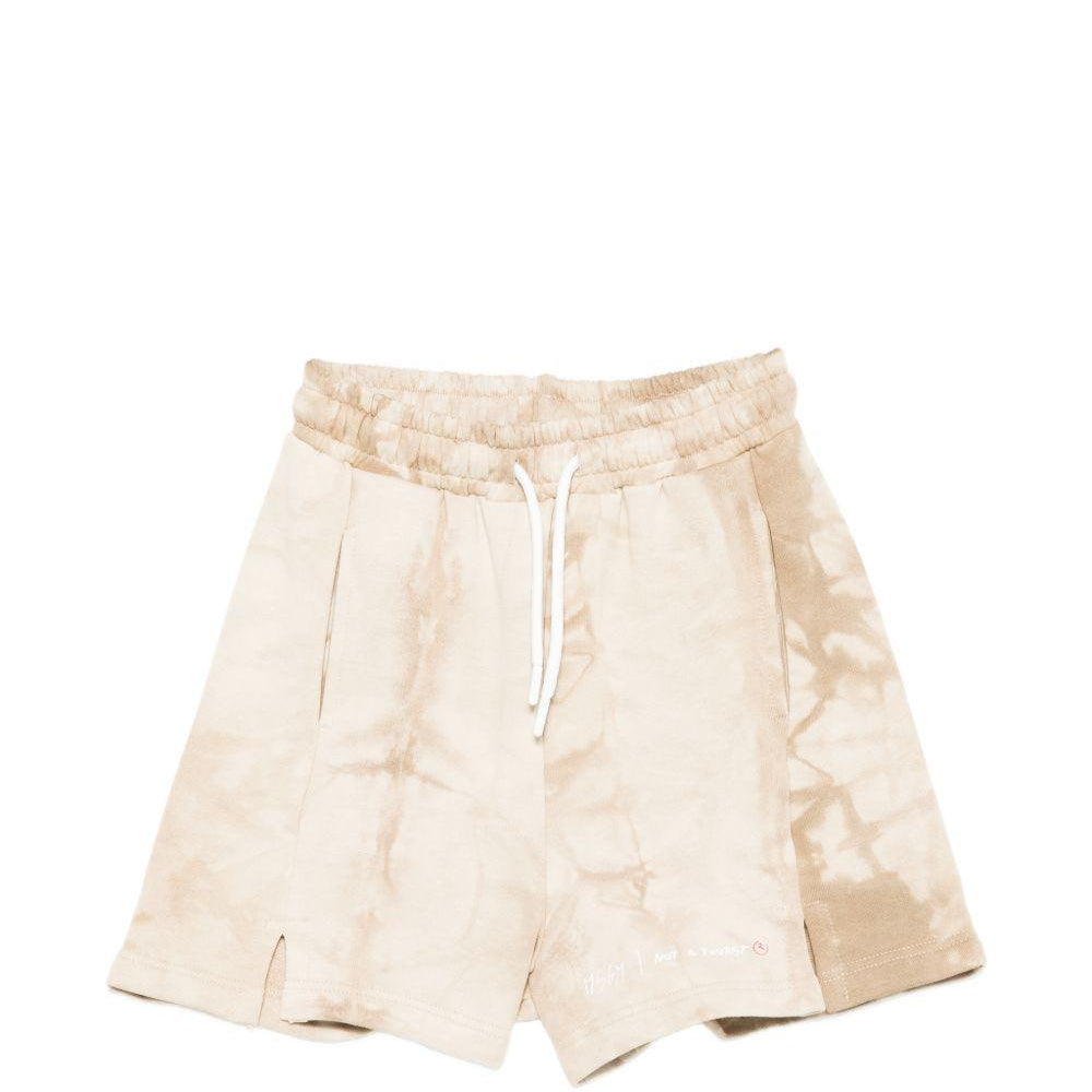 Shorts per bambino MSGM Kids beige con stampa tie-dye S6MSJBBE245 015 MSGM KIDS