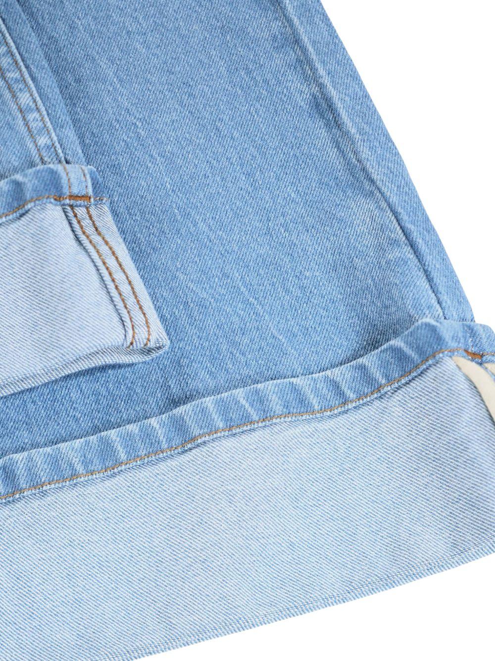 Pantaloni per bambina Molo Kids denim con gamba ampia 2W26I112 5846 MOLO KIDS