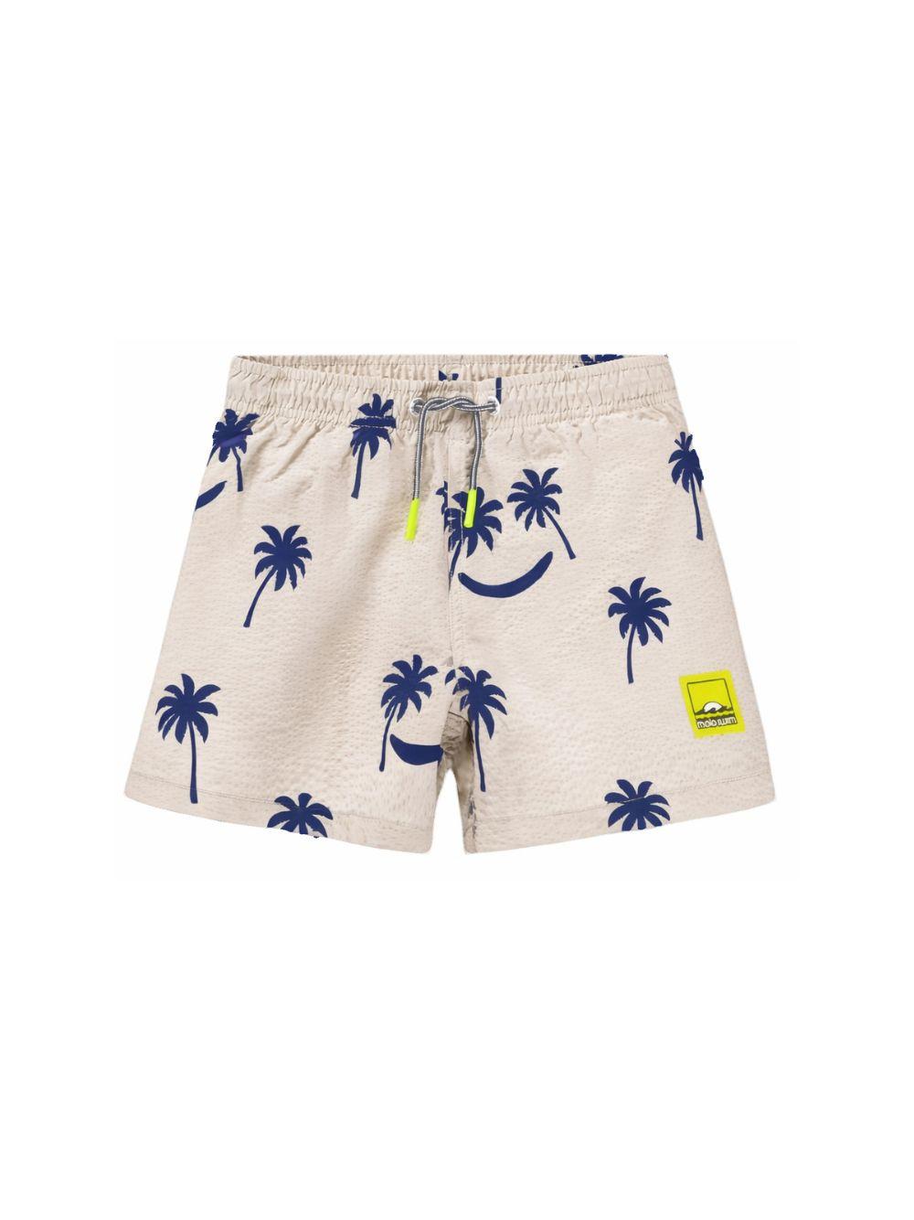 Costume da bagno per bambino Molo Niko beige con stampa palme 8S26P403 9519 MOLO