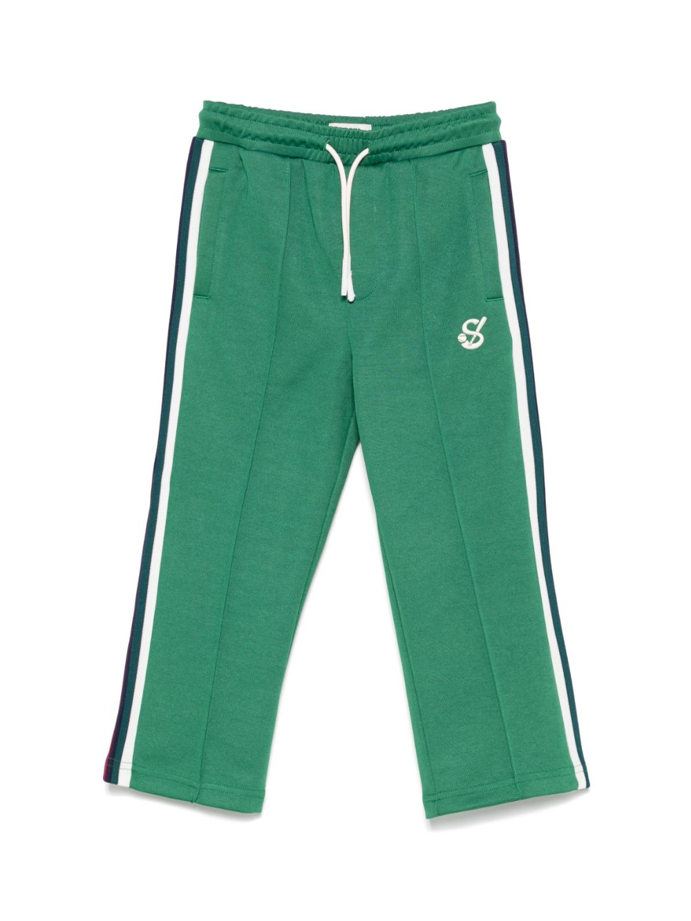 Pantaloni sportivi per bambino Scotch & Soda Kids verde con dettaglio a righe 179426 301 SCOTCH&SODA