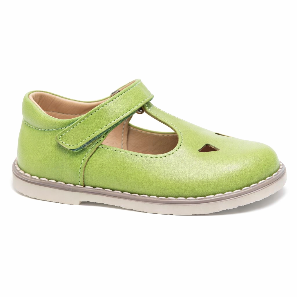 Scarpine per bambino Eli1957 verde con chiusura laterale a strappo 8865AJ YUCCA Eli Kids