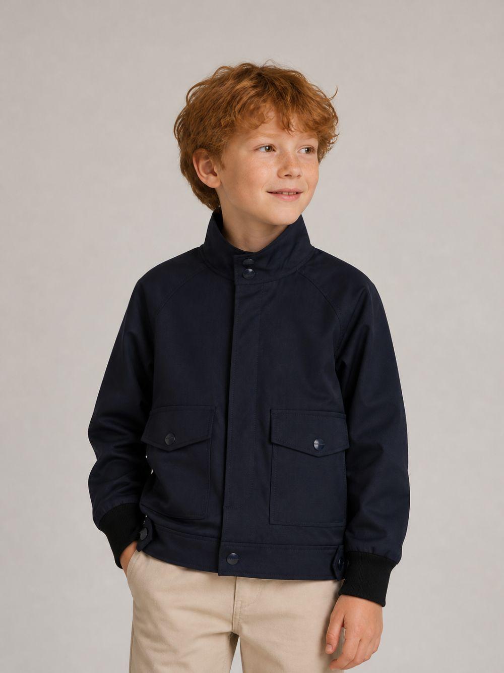 Giacca per bambino Lanvin Kids blu con maniche raglan<BR/> N30445 868 LANVIN KIDS
